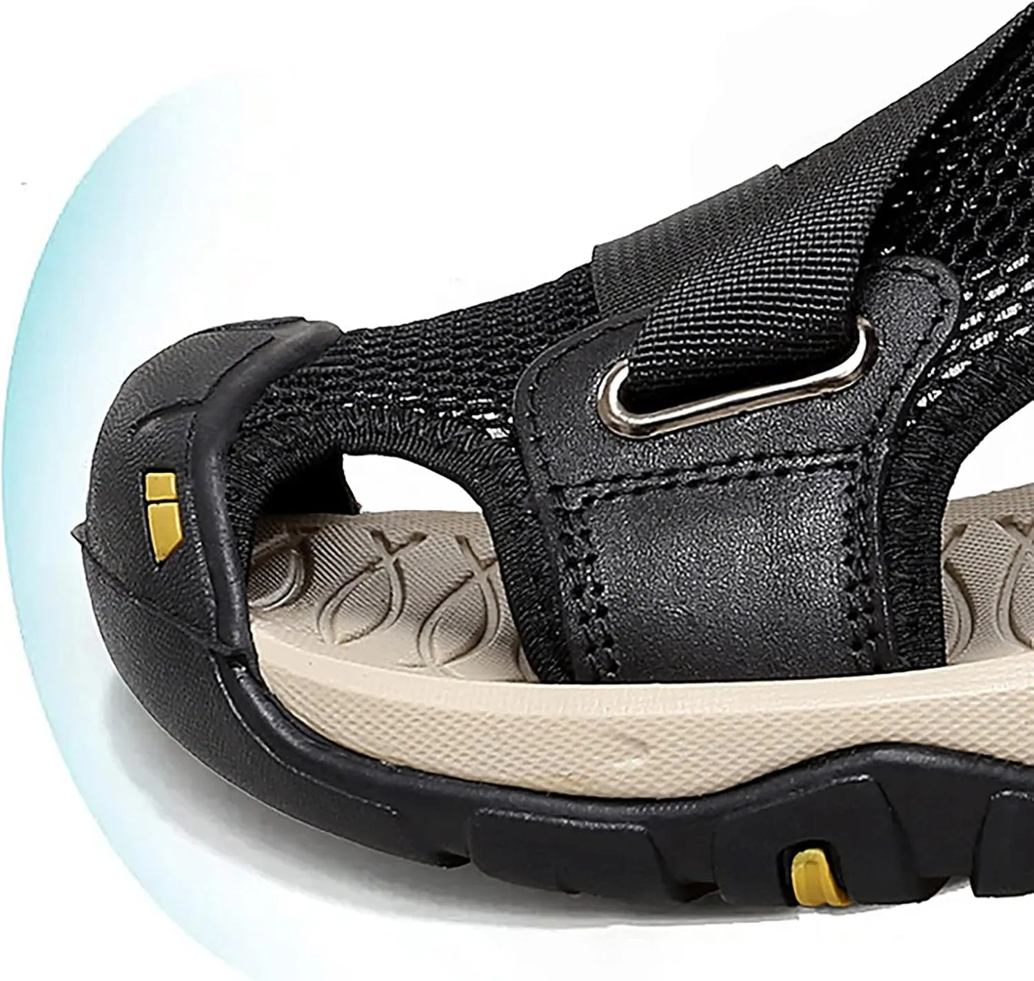 2025 New Andals Men's Breathable Sports Outdoor Beach Shoes Slip Hollow Cowhide Men's Shoes Man Sandal