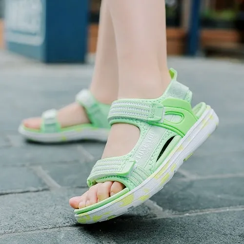 3-12 Girls Sandals Kids Summer Children Light Fashion Beach Shoes