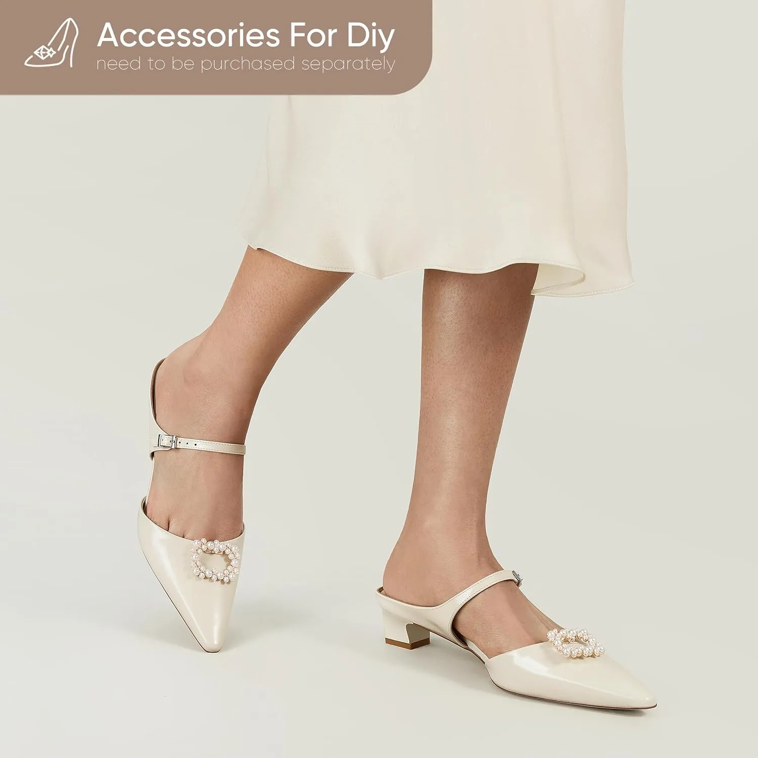 7or9 Women Sofa Sandals Comfortable Lambskin Slide Heeled Sandals Dressy Square Toe Block High Heels Strap Sandals