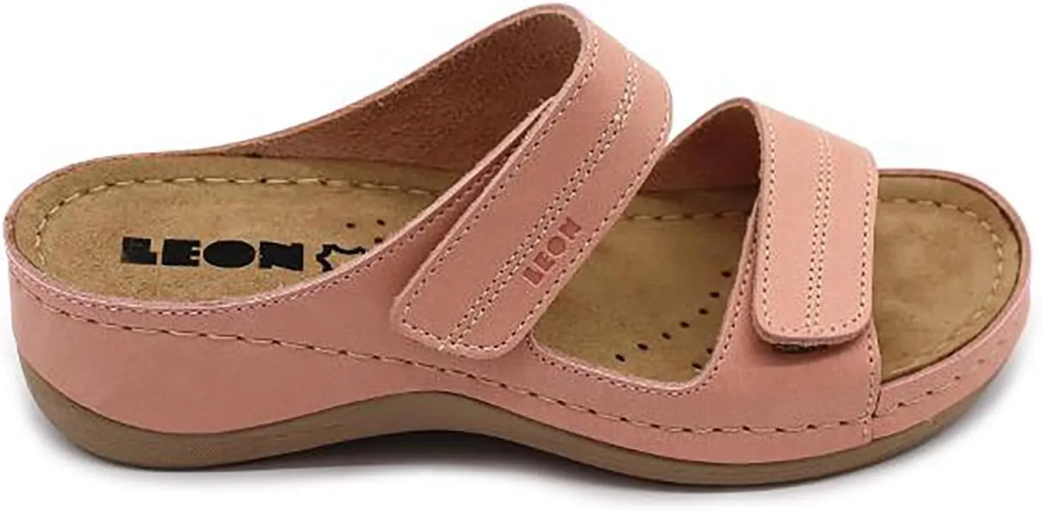 907 Leather Slip-on Womens Ladies Sandal Clogs Mules Slides Slippers Shoes