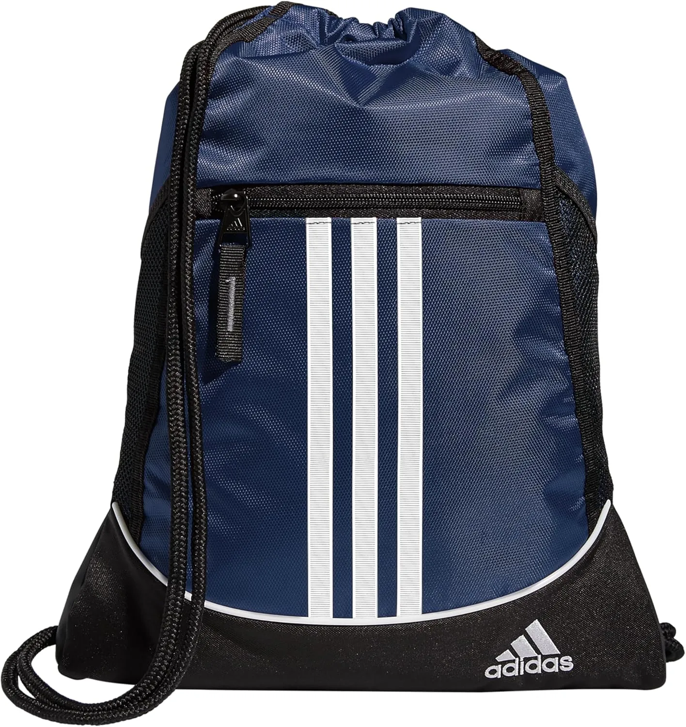 adidas Alliance Sackpack, Drawstring, Lightweight Small Gym Bag for Women, Soccer Backpack, Team Navy Blue, One Size