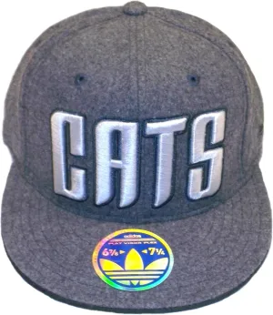 adidas Charlotte Bobcats Flat Brim Flex Hat - S/M - TZX08