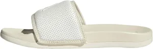 adidas Women's Adilette Comfort Slide Sandal, Off White/Zero Metallic/Wonder White, 9