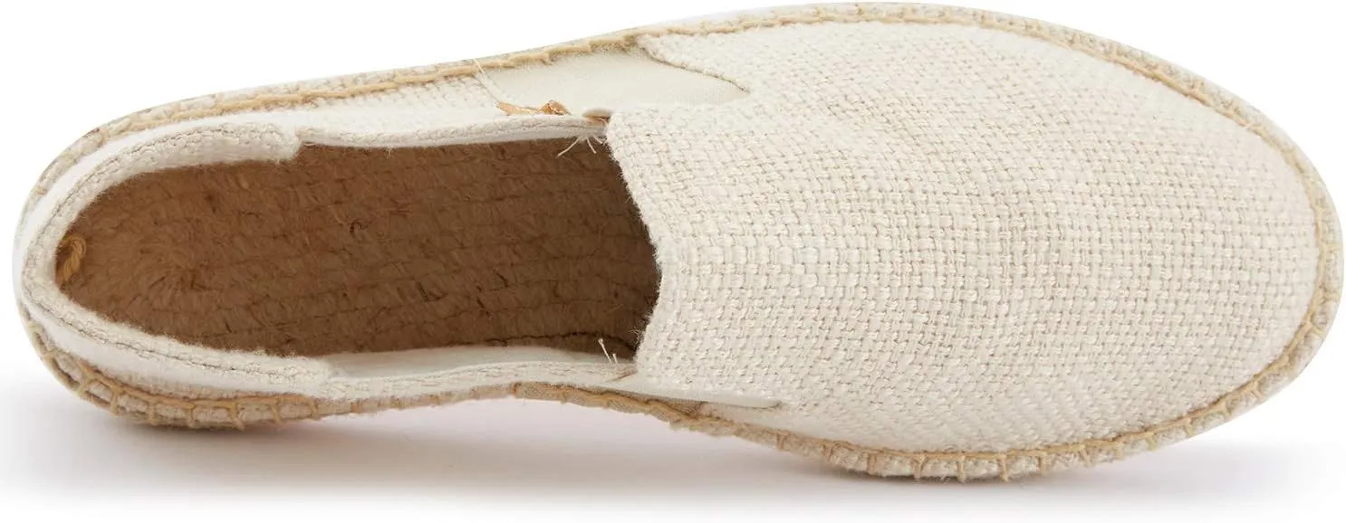 Alexis Leroy Men's Canvas Slip on Flat Espadrilles