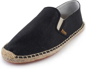 Alexis Leroy Men's Closed Toe Canvas Slip on Flat Espadrille Shoes