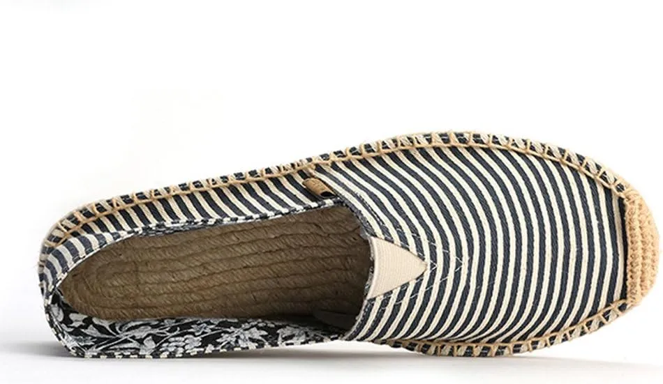 Alexis Leroy Men's Fashion Casual Canvas Slip on Flat Espadrilles