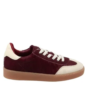 Alfie & Evie Abbie Burgundy Pony Sneaker