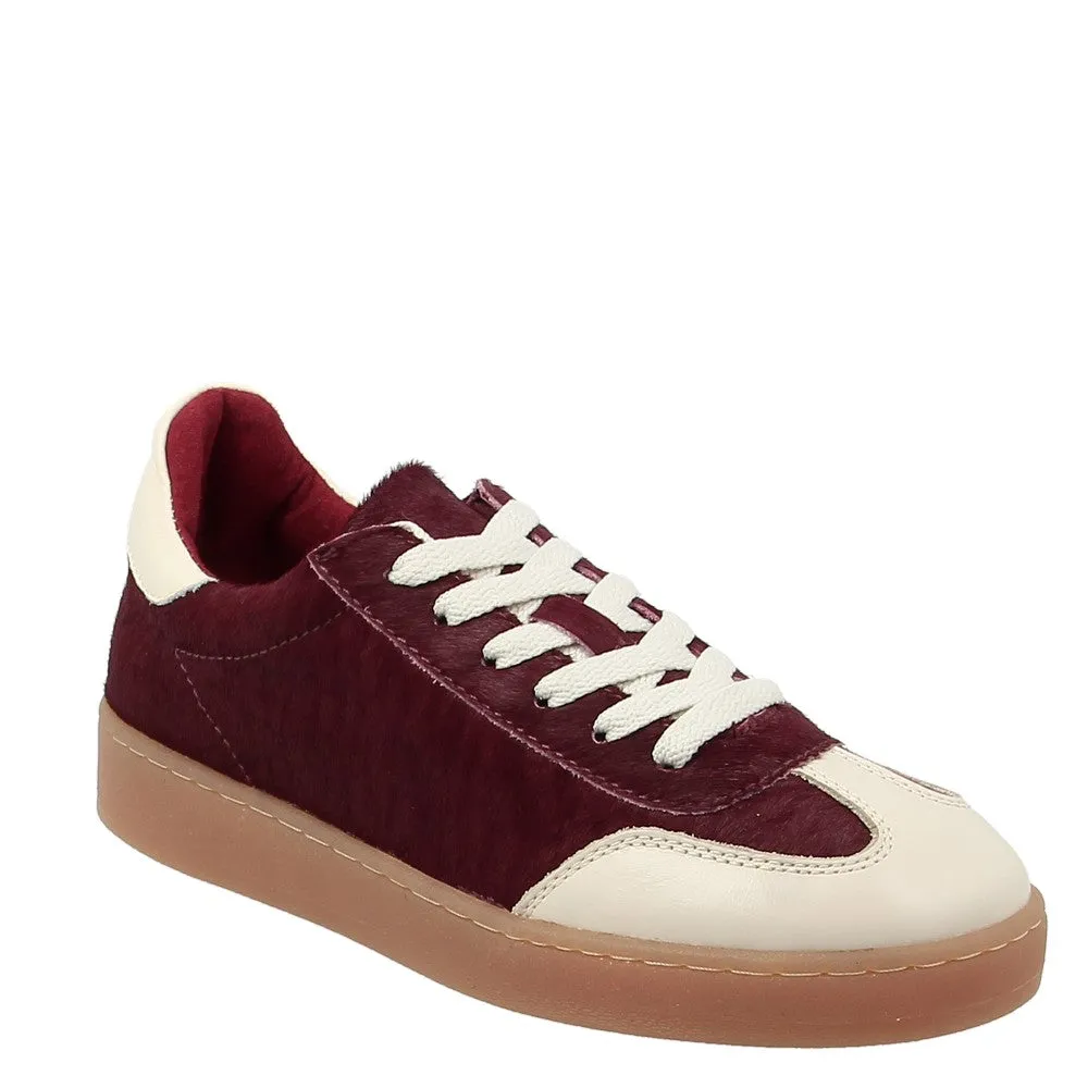 Alfie & Evie Abbie Burgundy Pony Sneaker