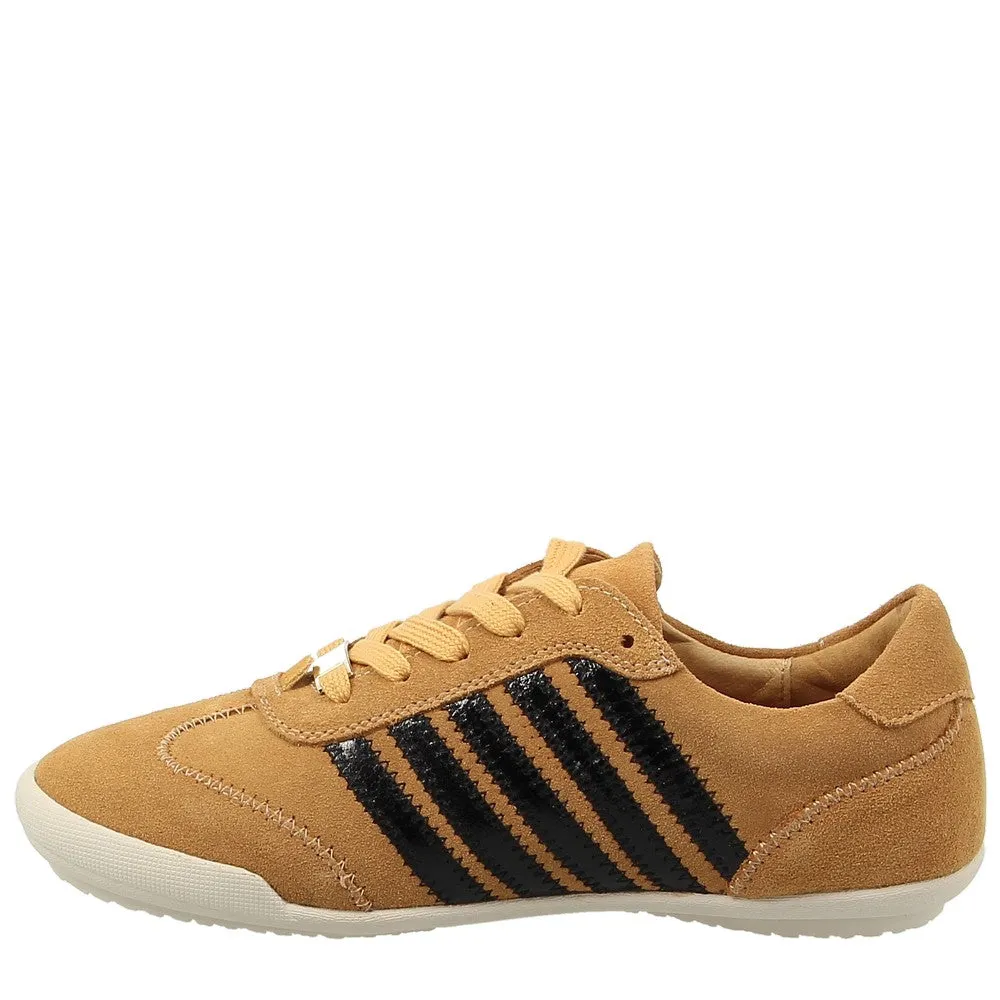 Alfie & Evie Jaddy Mustard Suede Sneaker