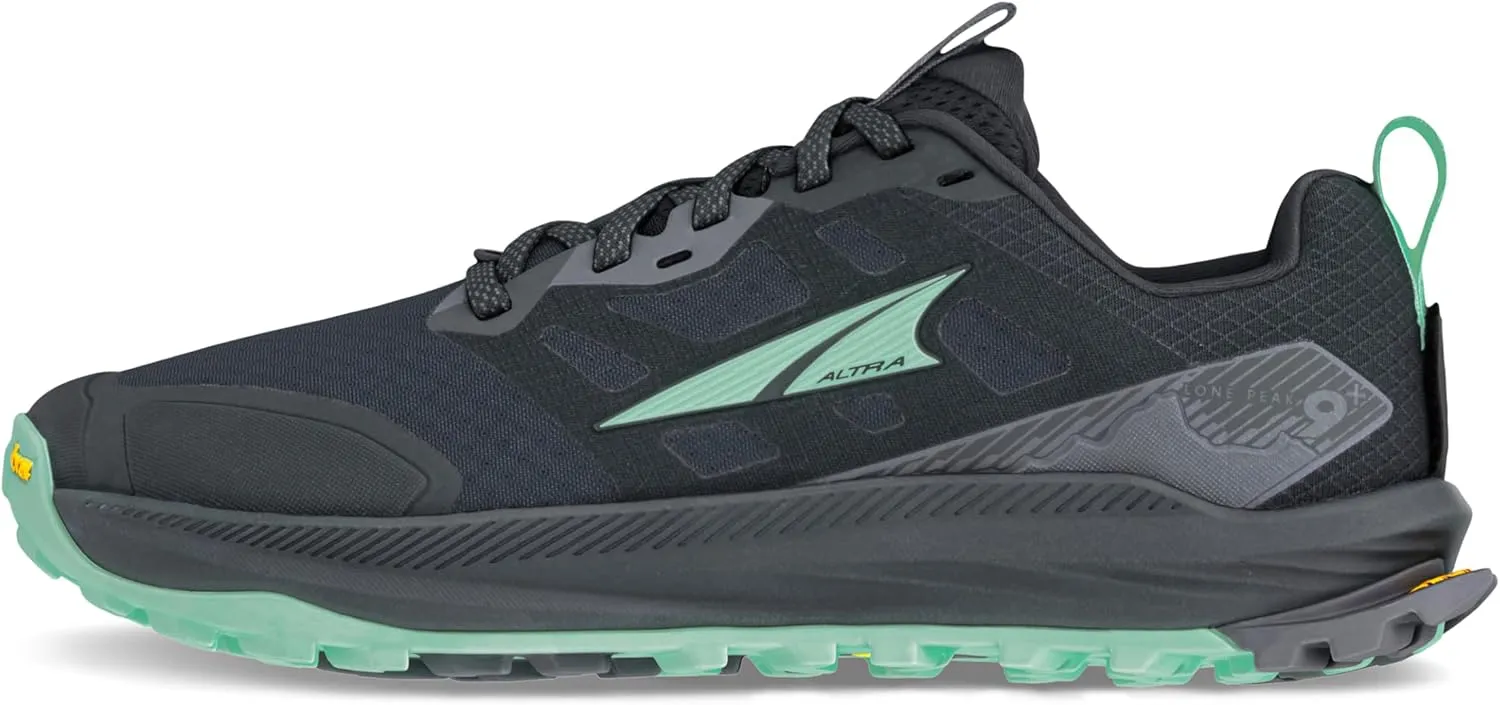 Altra Women's Lone Peak 9  Running Shoes Trail Shoe Teal/Black - Turquoise