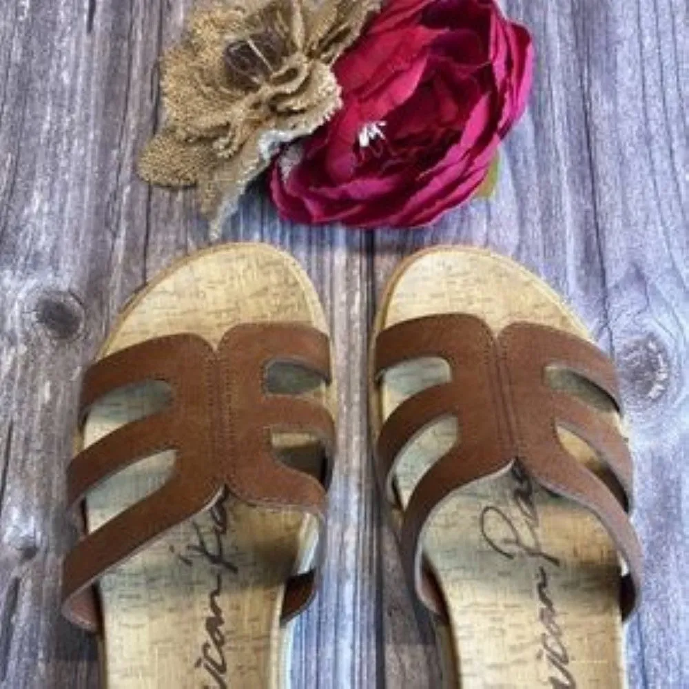 AMERICAN RAG Danah Brown Flat Sandals 7M