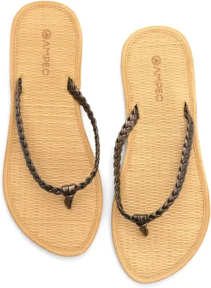 Ampeo Women's Flip Flops Comfortable Lightweight Summer Beach Quick-Dry Thong Flat Sandals