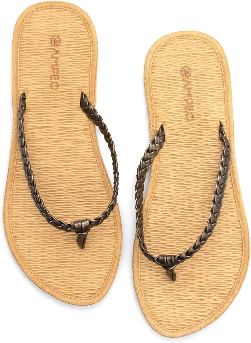 Ampeo Women's Flip Flops Comfortable Lightweight Summer Beach Quick-Dry Thong Flat Sandals