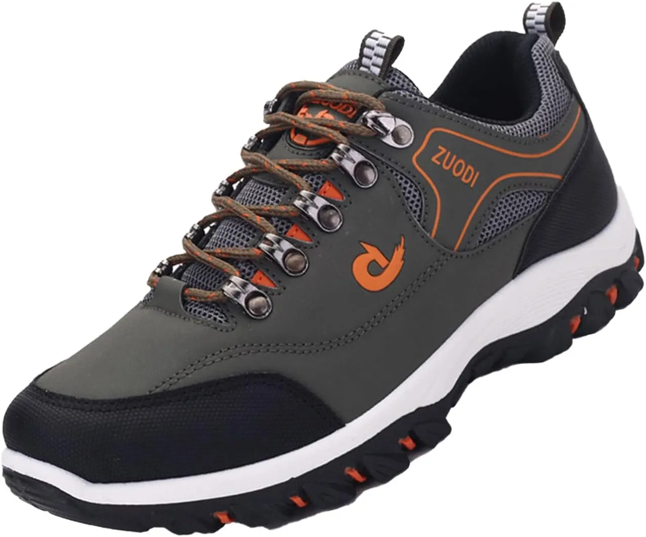 AngryMonkey Men's Outdoor Orthopedic Hiking Shoes,Lightweight Comfy Breathable Non-Slip Height Travel Walking Fashion Sneakers