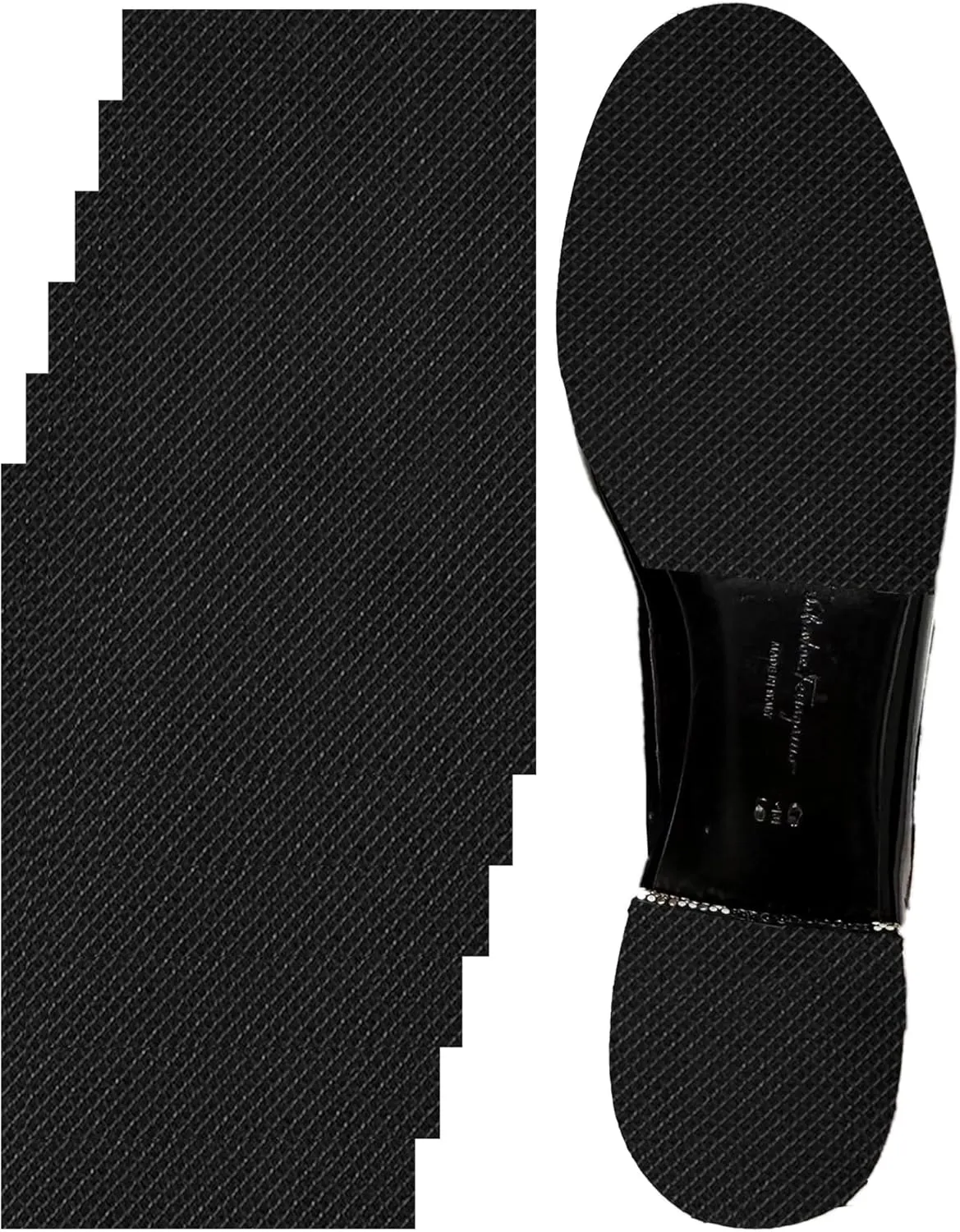 Anti-Slip Shoe Sole Protector Pads for High-Heels,Silicone Anti Slip Shoe Grips on Bottom of Shoes,Self-Adhesive Sole Guard to Protect & Restore Shoe Bottoms(6"×4" Black 6Pcs)