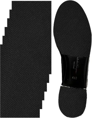Anti-Slip Shoe Sole Protector Pads for High-Heels,Silicone Anti Slip Shoe Grips on Bottom of Shoes,Self-Adhesive Sole Guard to Protect & Restore Shoe Bottoms(6"×4" Black 6Pcs)