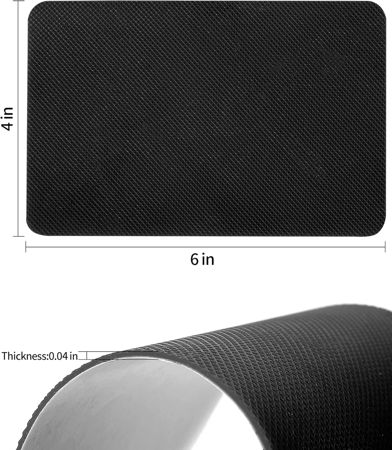 Anti-Slip Shoe Sole Protector Pads for High-Heels,Silicone Anti Slip Shoe Grips on Bottom of Shoes,Self-Adhesive Sole Guard to Protect & Restore Shoe Bottoms(6"×4" Black 6Pcs)