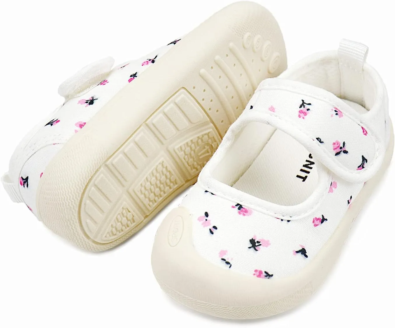 Baby Girl Canvas Sneakers Toddler Girl Mary Jane Flats Non-Slip Casual School Uniform Loafers Dress Shoe