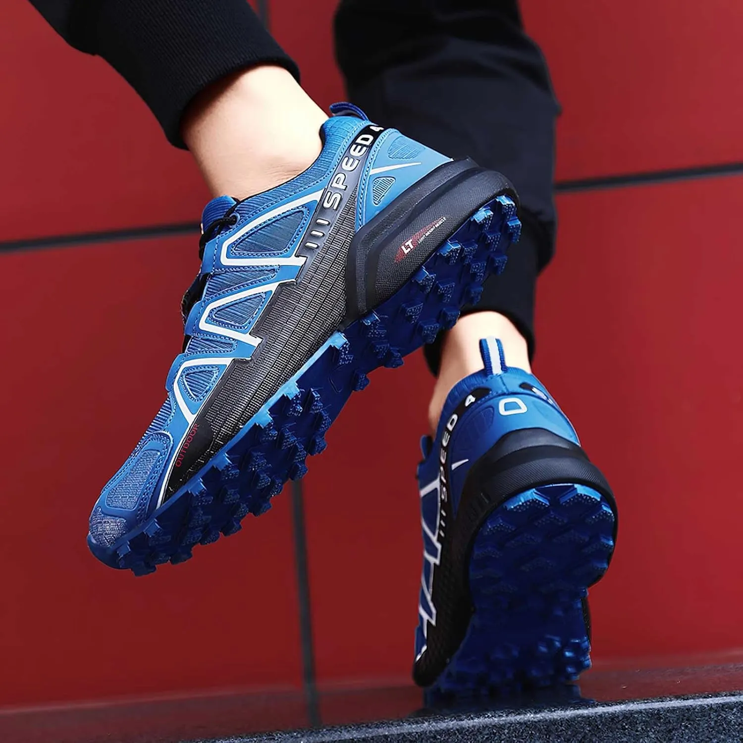 baobeijiadao Hiking Shoe for Men Outdoor Trekking Trail Running Sneaker Waterproof Non Slip Work Shoes