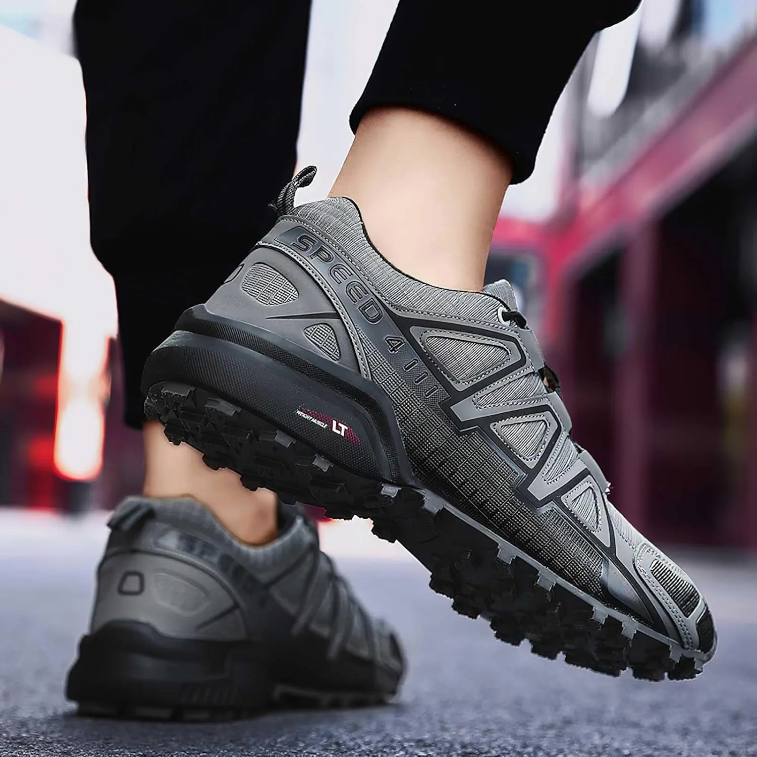 baobeijiadao Hiking Shoe for Men Outdoor Trekking Trail Running Sneaker Waterproof Non Slip Work Shoes
