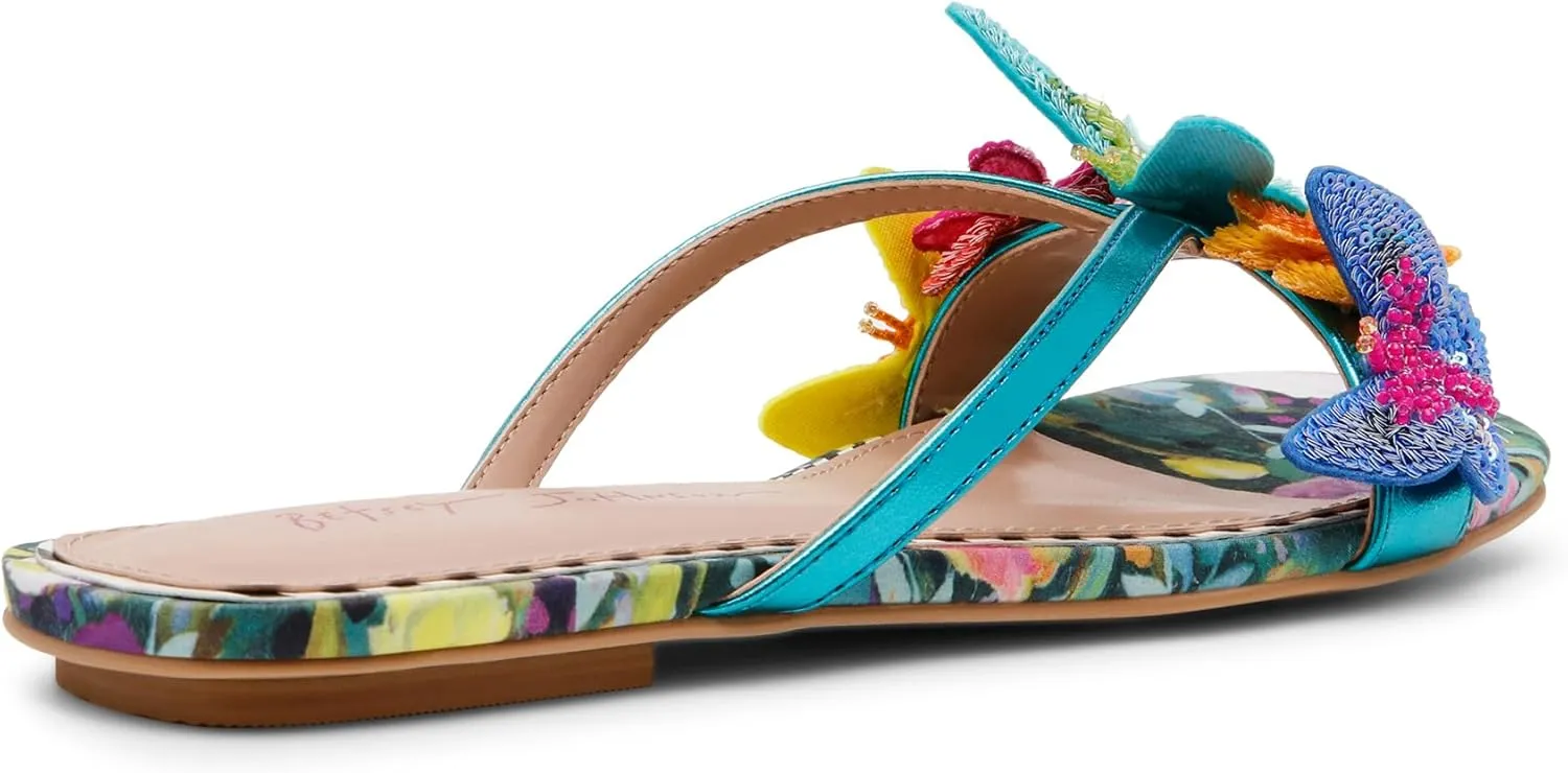 Betsey Johnson Women's Sellena Flat Sandal