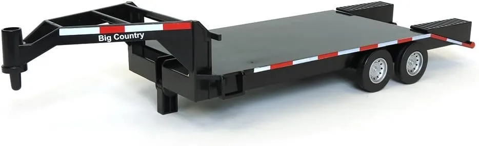 Big Country Toys Flatbed Trailer with Gooseneck Trailer Hitch, Fun Add-On for Farm Toys & Toy Truck - Collectibles - 1:20 Scale