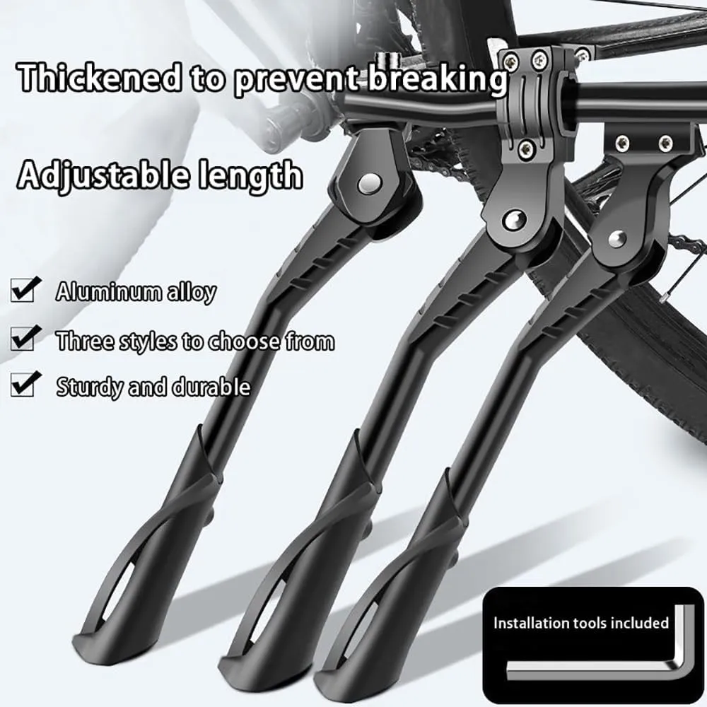 Bike Kickstand for Cervelo Aspero, Aluminum Adjustable Kickstand Foot Side Stand Suppor Rear Side Bicycle Stand with Non-Slip Rubber Foot,C
