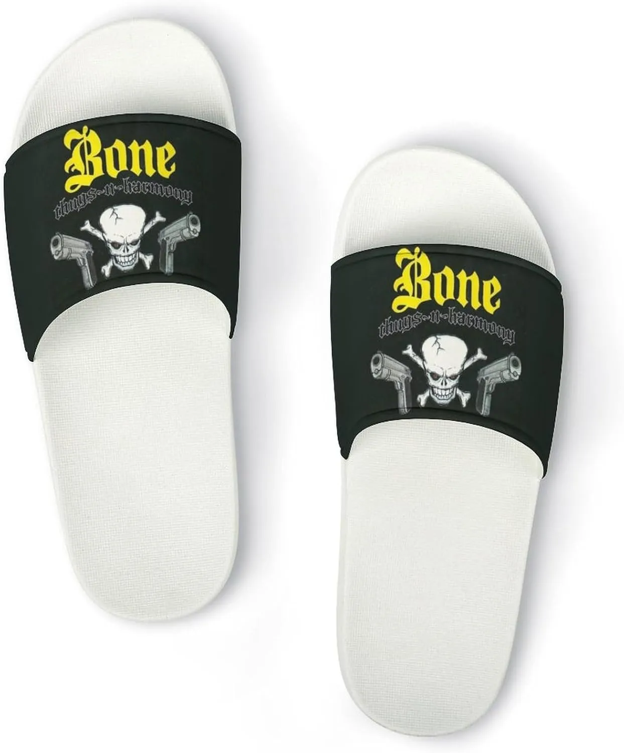 Bone Band Thugs Music N Rap Harmony PVC Home Slippers Womans Mens Slipper Non Slip Lightweight Open Toe Outdoor Breathable Shoes Quick Drying Sandal