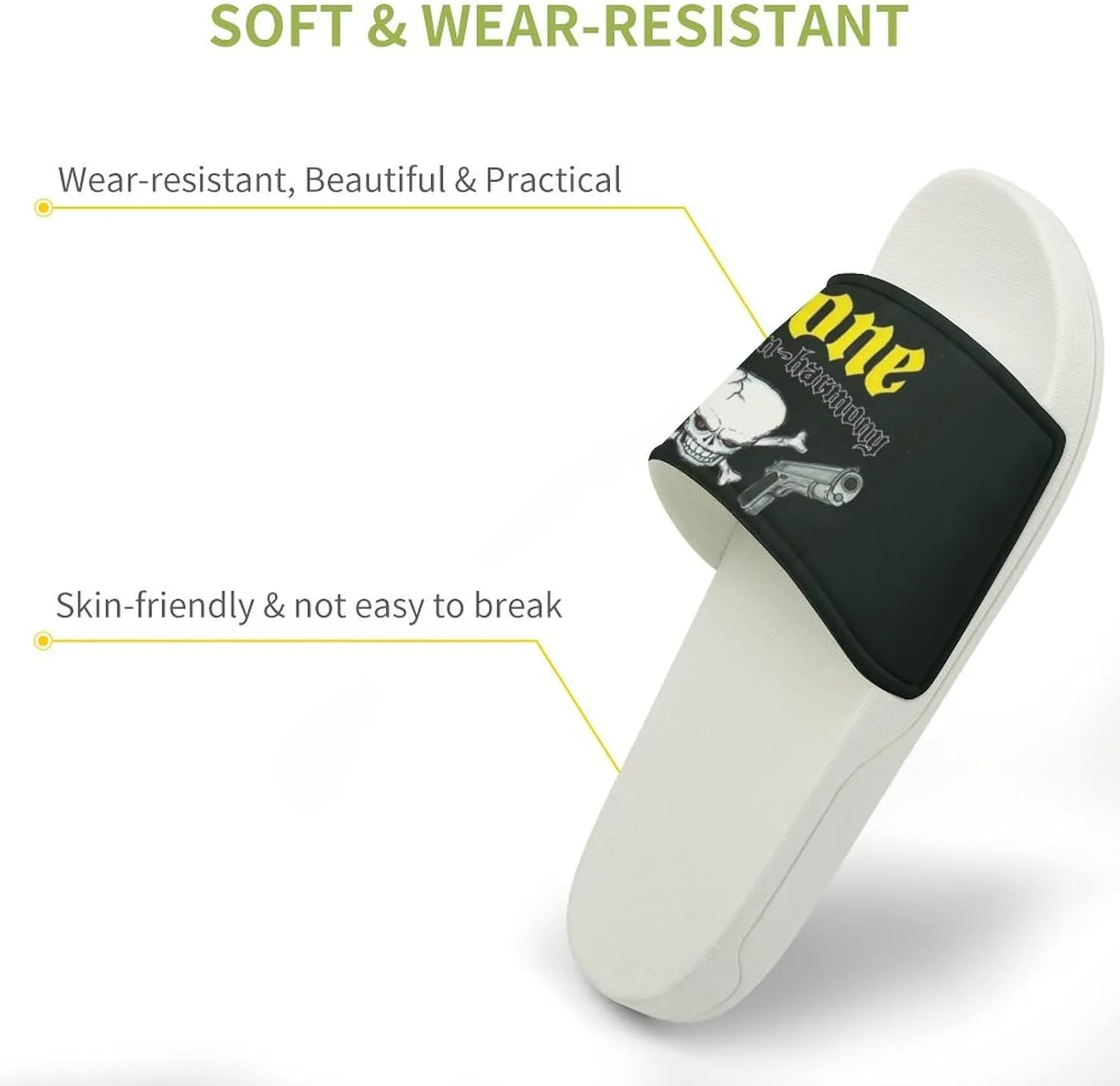 Bone Band Thugs Music N Rap Harmony PVC Home Slippers Womans Mens Slipper Non Slip Lightweight Open Toe Outdoor Breathable Shoes Quick Drying Sandal