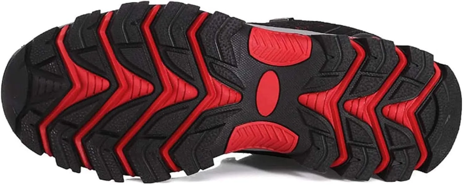 BORAMAX Men's Sneakers Outdoor Sports Climbing Hiking Shoes Waterproof Trekking Suede Non-Slip Running Shoes Mens Climbing Shoes