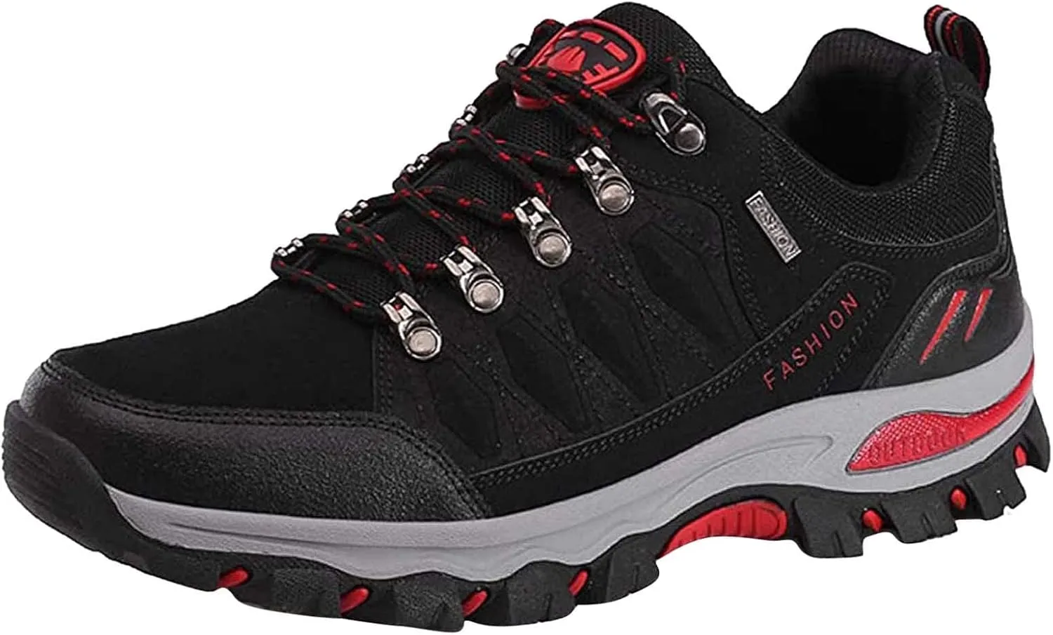 BORAMAX Men's Sneakers Outdoor Sports Climbing Hiking Shoes Waterproof Trekking Suede Non-Slip Running Shoes Mens Climbing Shoes