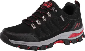 BORAMAX Men's Sneakers Outdoor Sports Climbing Hiking Shoes Waterproof Trekking Suede Non-Slip Running Shoes Mens Climbing Shoes
