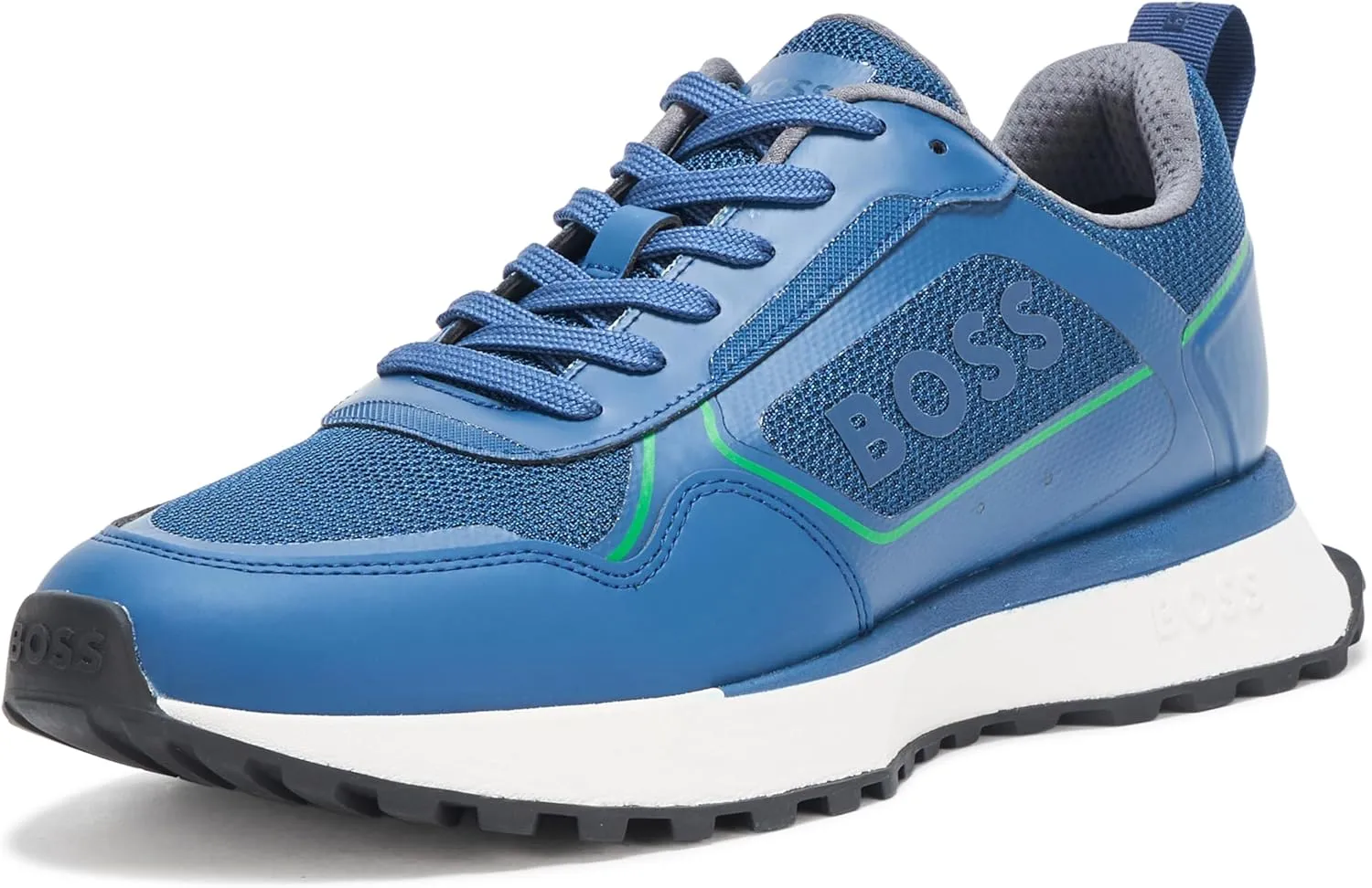 BOSS Men's Big Logo Mesh Mix Lace Up Sneaker