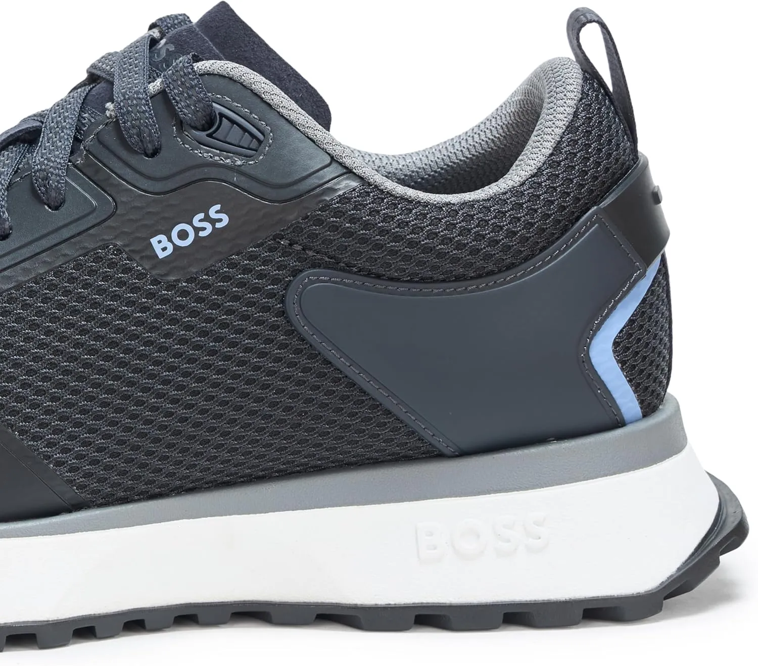 BOSS Men's Big Logo Mesh Mix Lace Up Sneaker