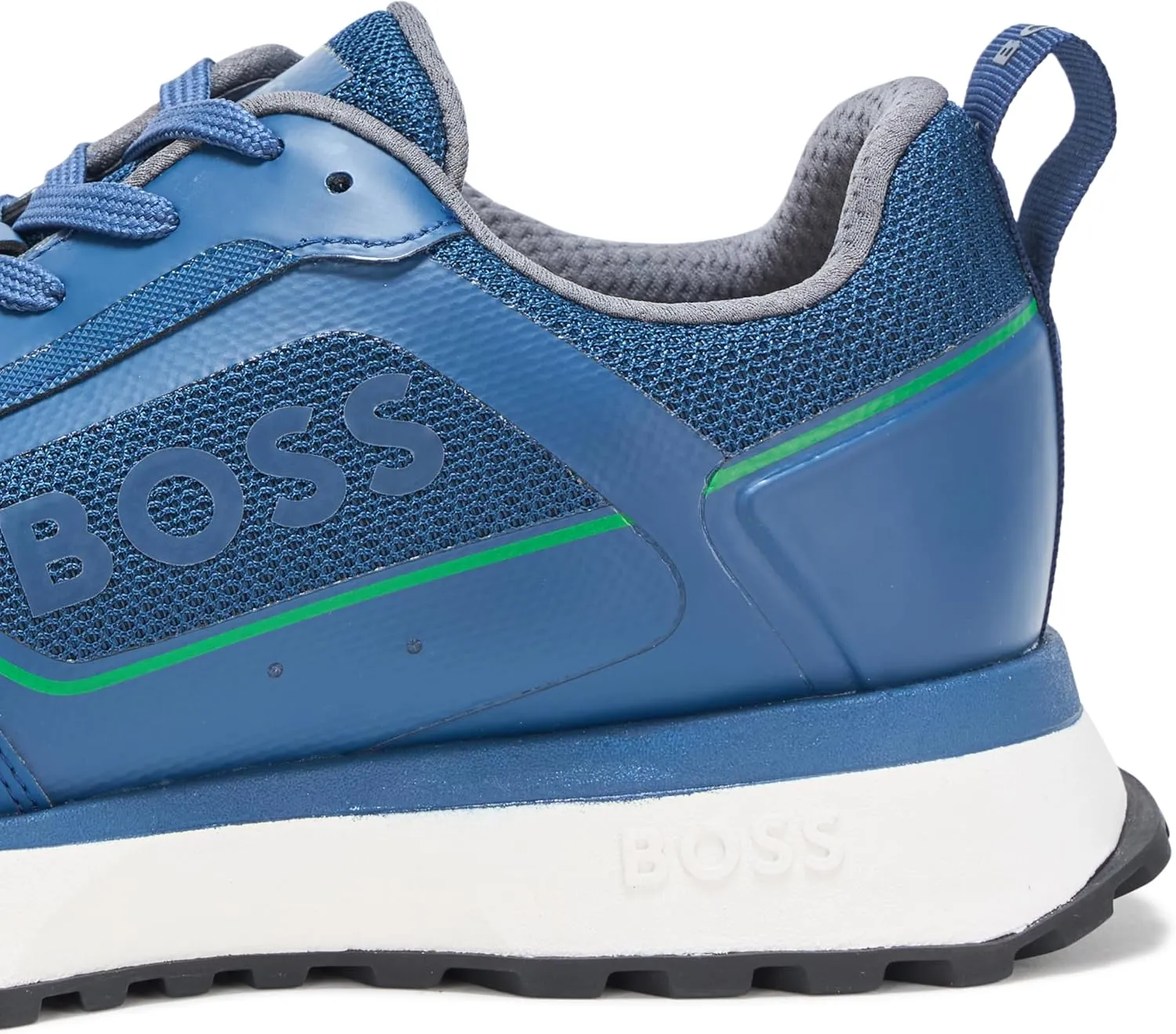 BOSS Men's Big Logo Mesh Mix Lace Up Sneaker