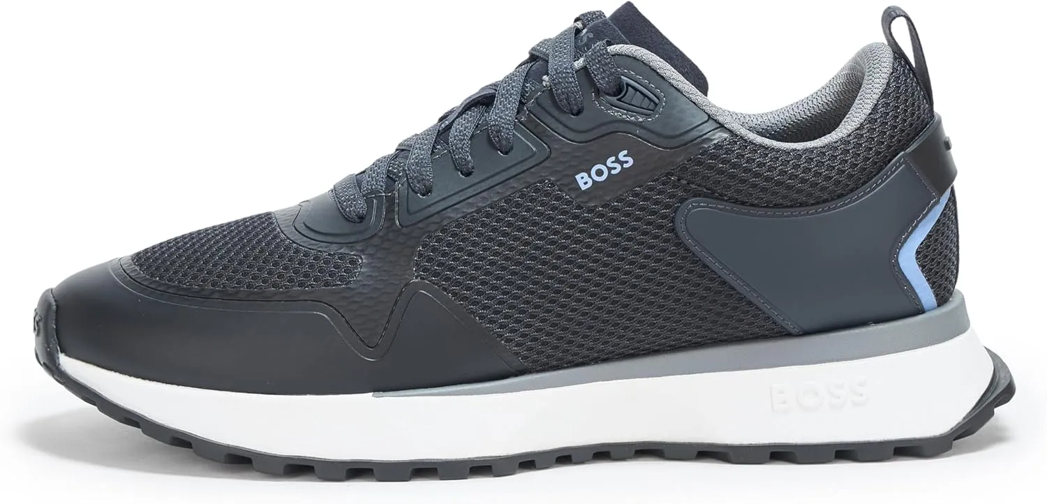 BOSS Men's Big Logo Mesh Mix Lace Up Sneaker