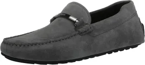 BOSS Men's Smooth Suede Slip on Drivers Loafer