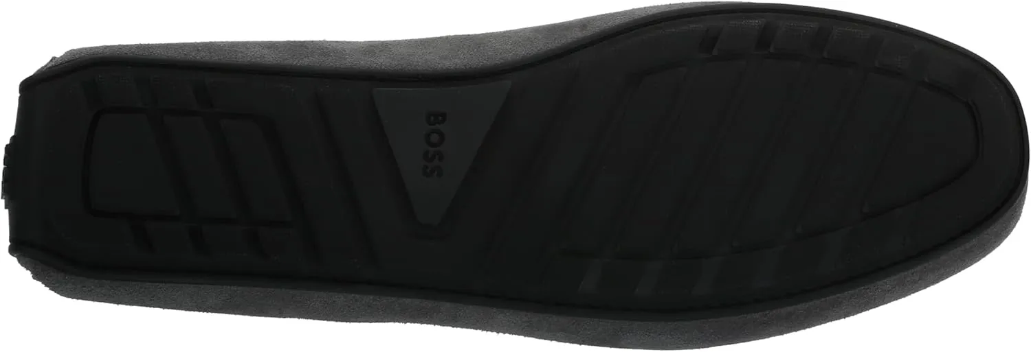 BOSS Men's Smooth Suede Slip on Drivers Loafer
