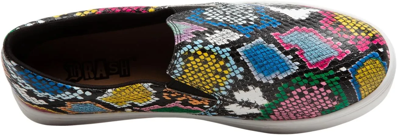 Brash Womens Annie Everyday Flat Skate Slip-On Sneaker