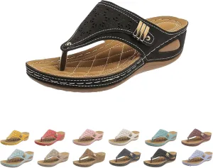 Breathable Mesh Sports Sandals With Non-Slip Sole,Womens Orthopedic Flip-Flops Summer Casual,With Arch Support