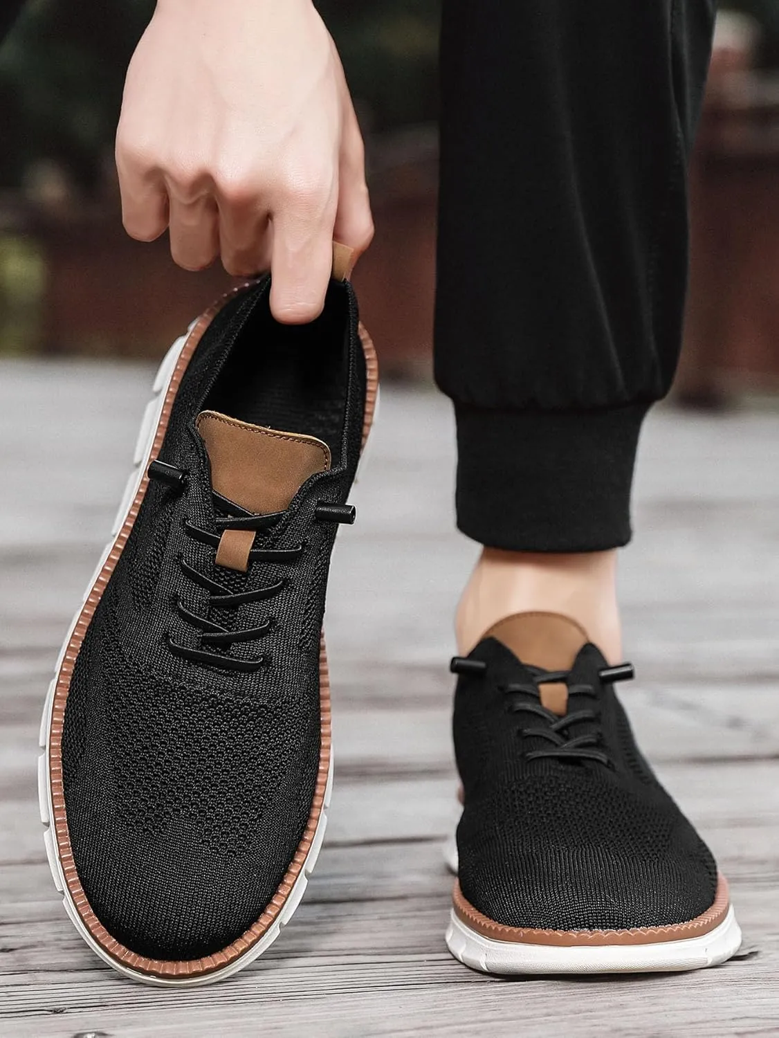Breeze Men's Mesh Dress Sneakers - Business Shoes