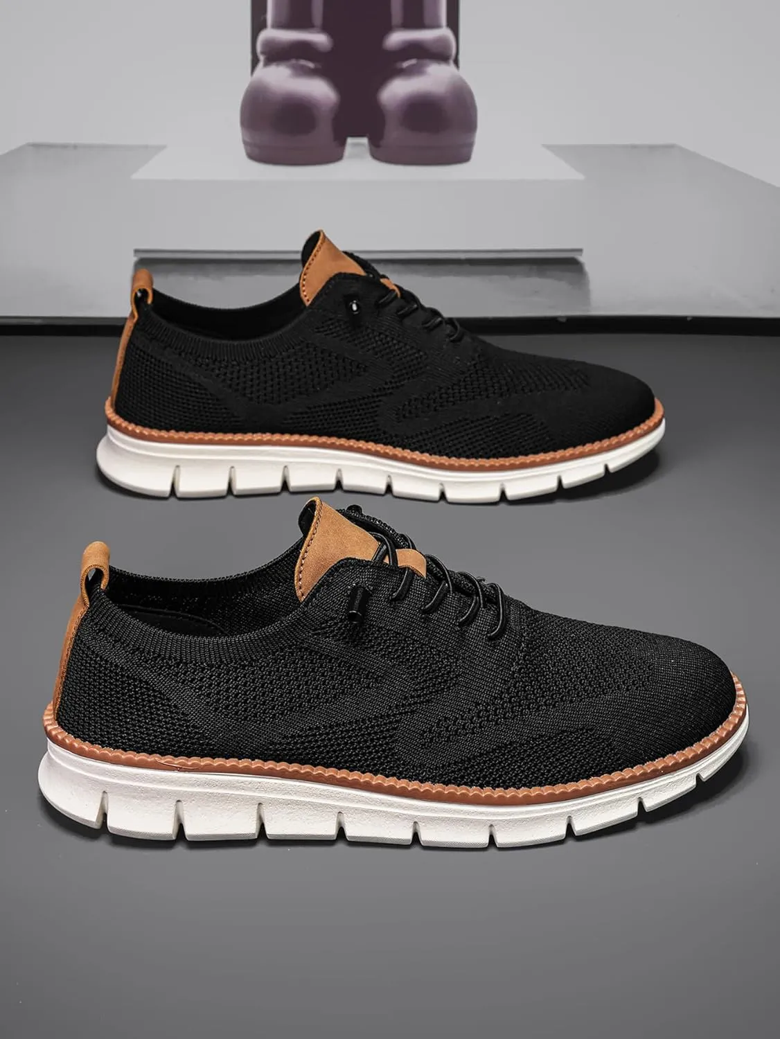 Breeze Men's Mesh Dress Sneakers - Business Shoes