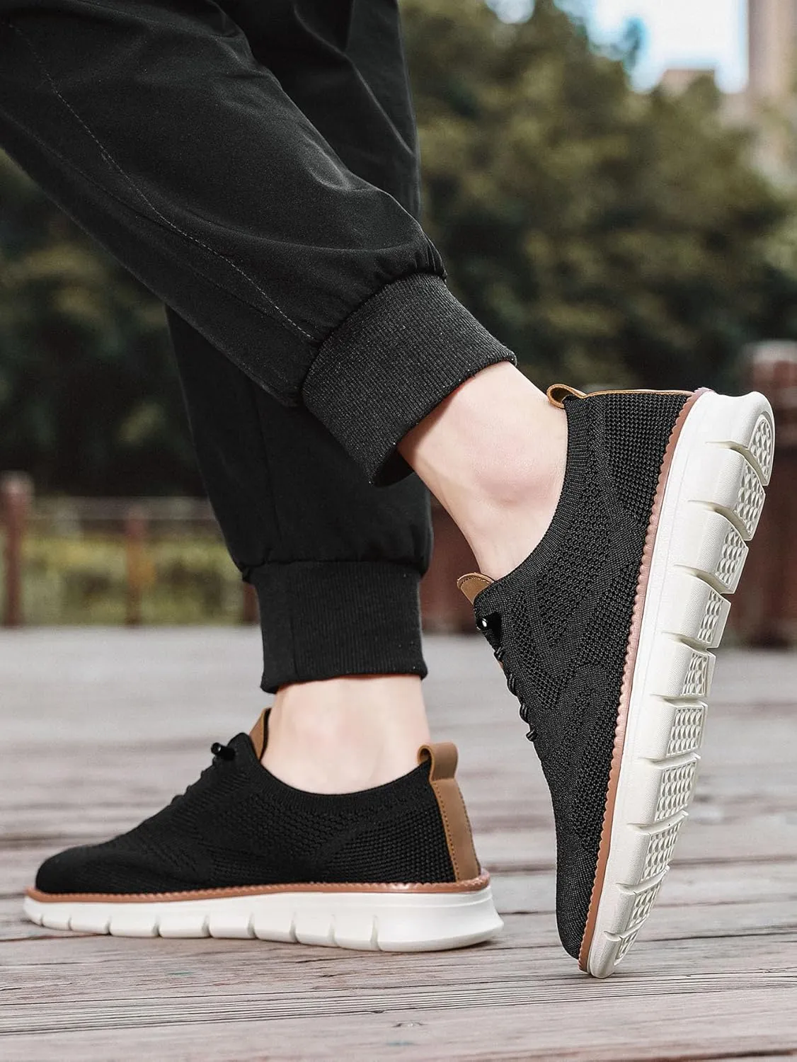Breeze Men's Mesh Dress Sneakers - Business Shoes