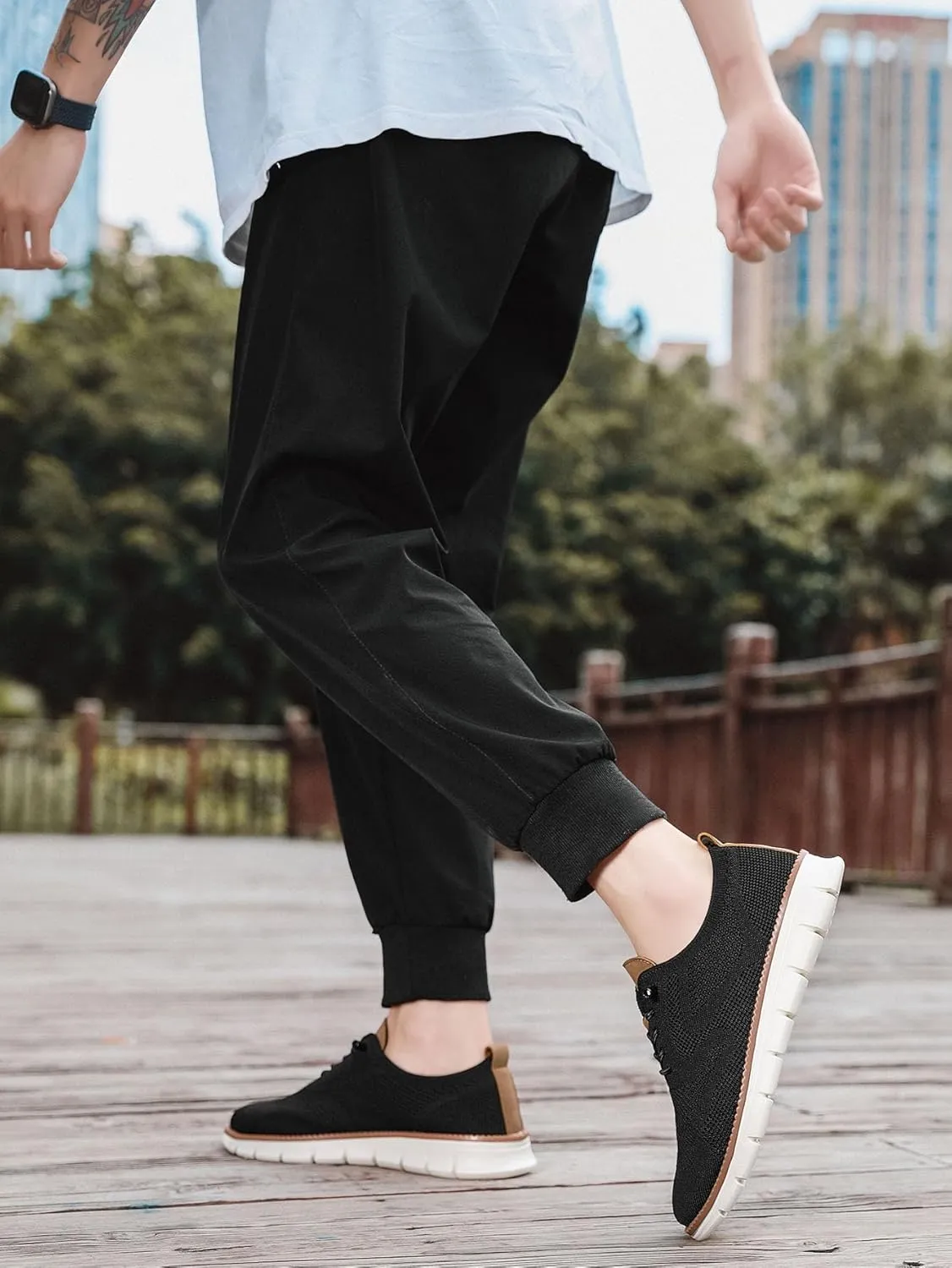 Breeze Men's Mesh Dress Sneakers - Business Shoes