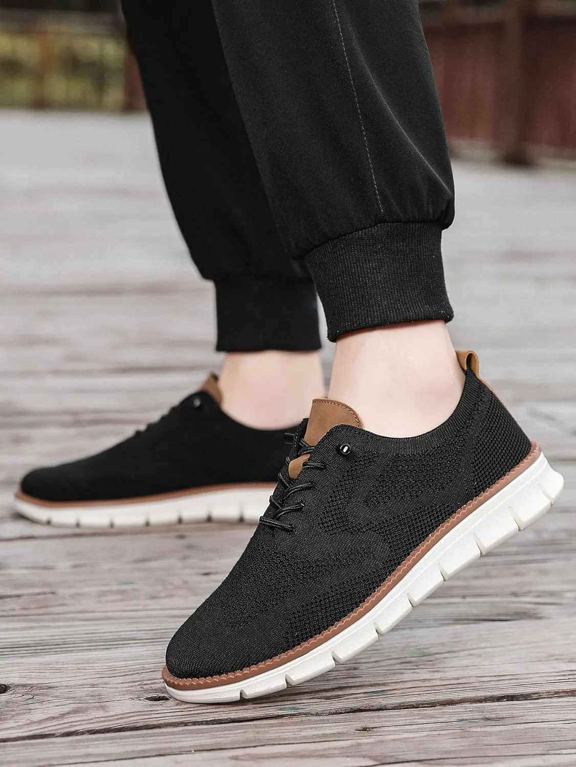Breeze Men's Mesh Dress Sneakers - Business Shoes