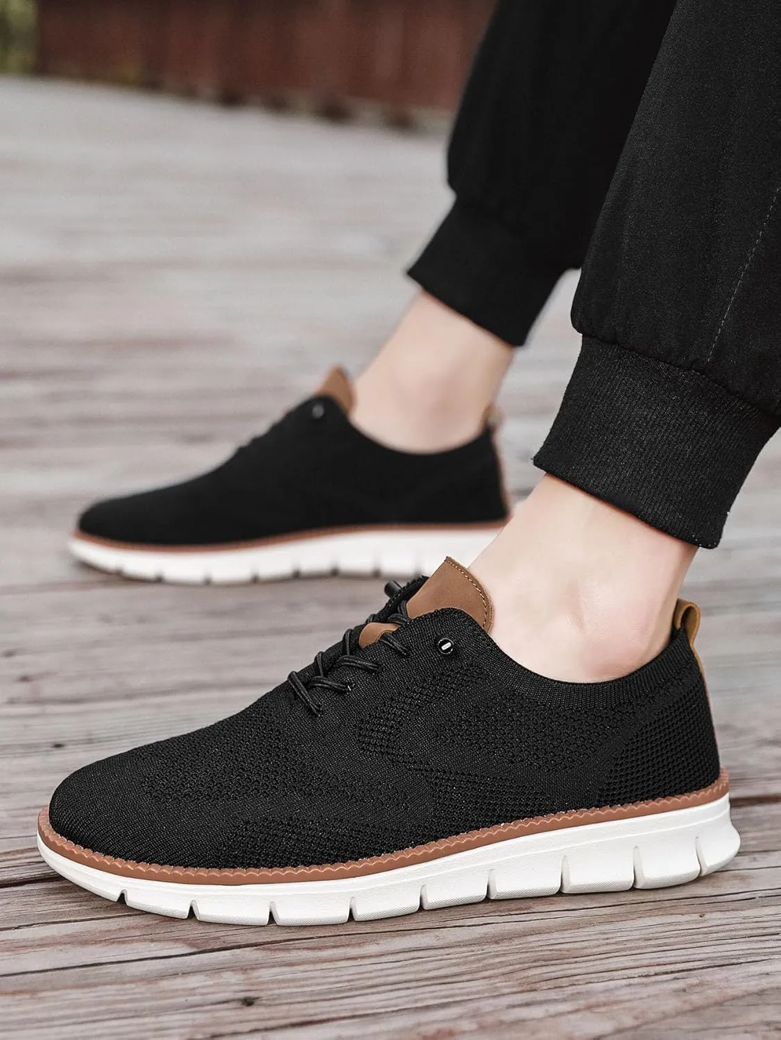 Breeze Men's Mesh Dress Sneakers - Business Shoes