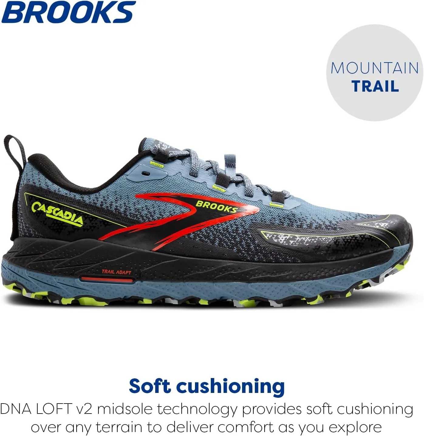 Brooks Men’s Cascadia 18 Mountain Trail Running Shoe