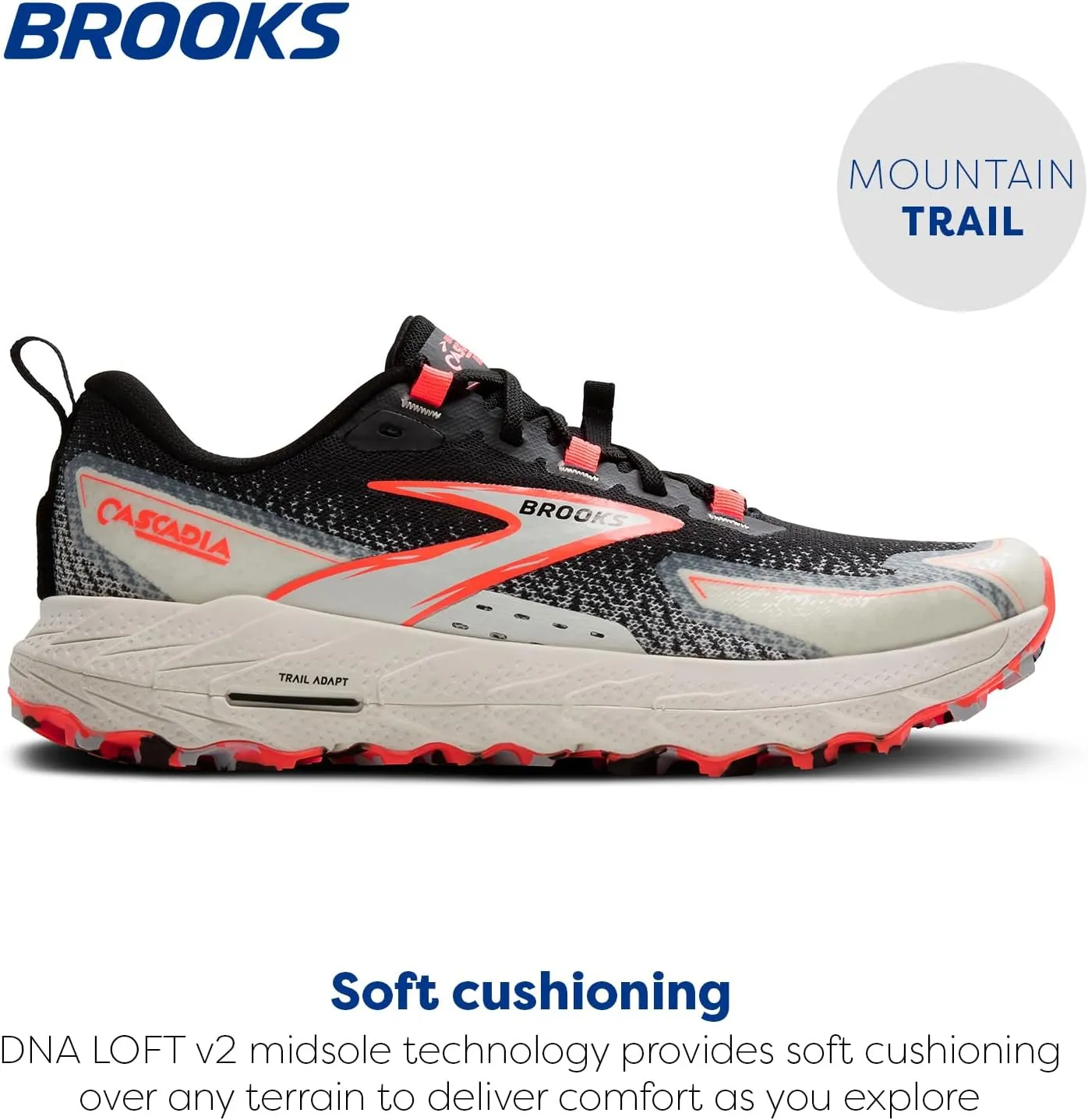 Brooks Women’s Cascadia 18 Mountain Trail Running Shoe