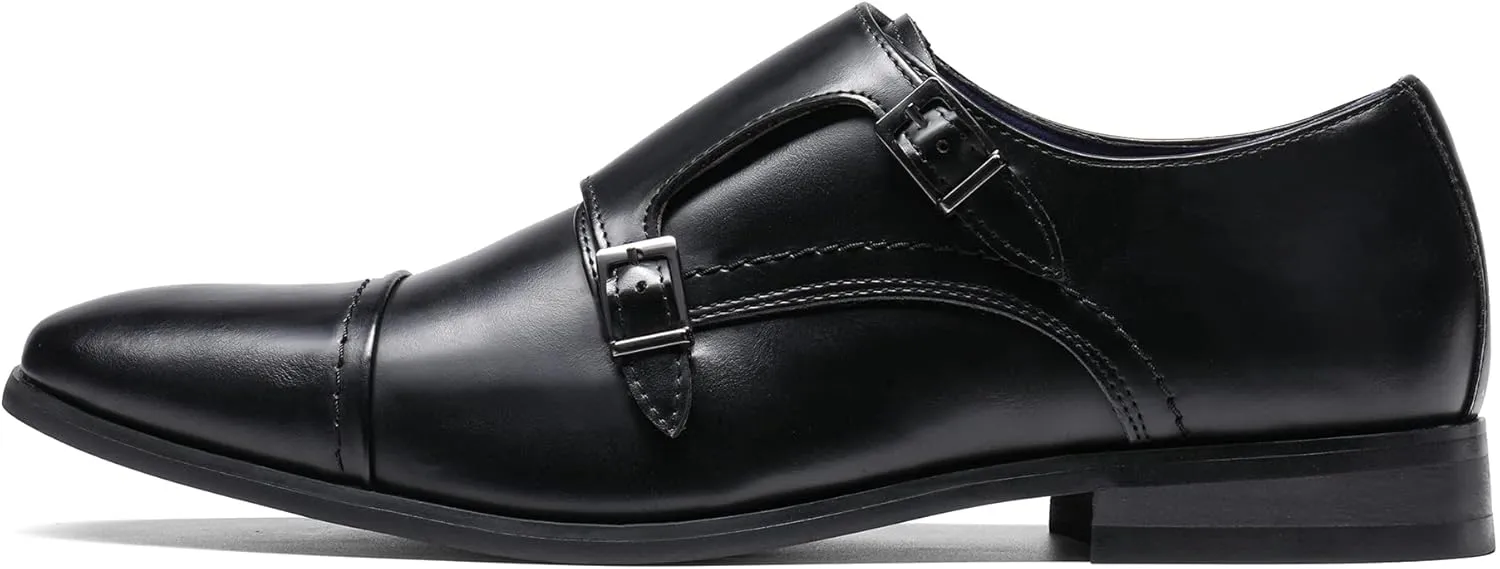 Bruno Marc Men's Dress Loafer Shoes Monk Strap Slip On Loafers
