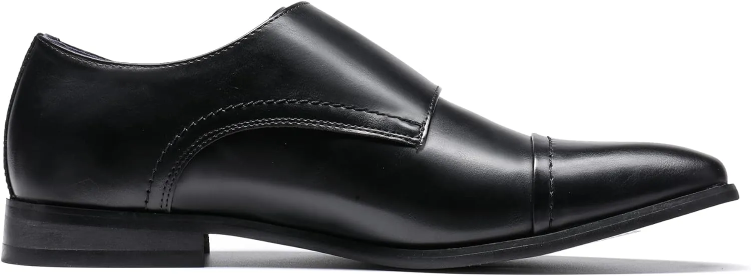 Bruno Marc Men's Dress Loafer Shoes Monk Strap Slip On Loafers